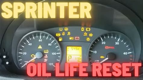 Wait for odometer to be displayed. . 2021 mercedes sprinter oil reset